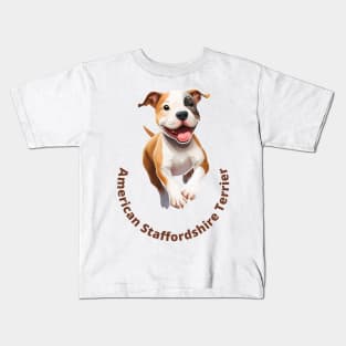 American Staffordshire Terrier Kids T-Shirt